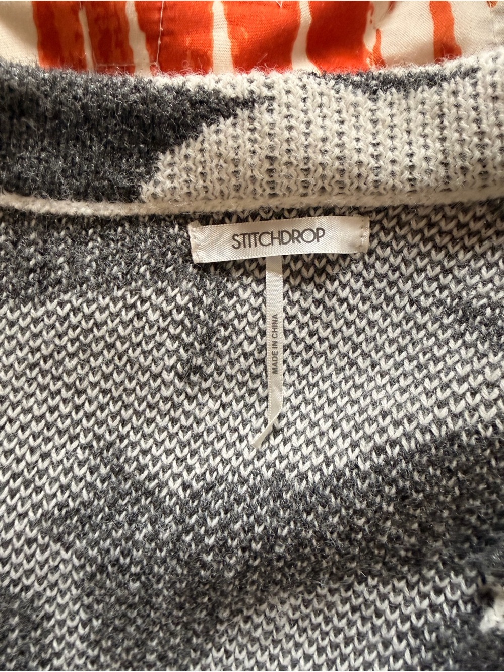 Abstract Pattern Open Front Cardigan - Picture 7 of 7